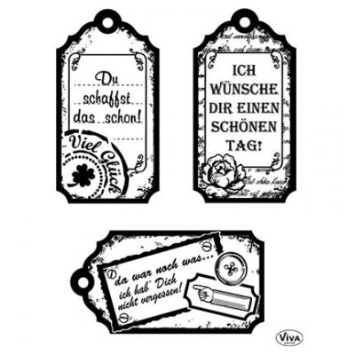 Viva Decor Clear Stamps - Tags Glückwunsch